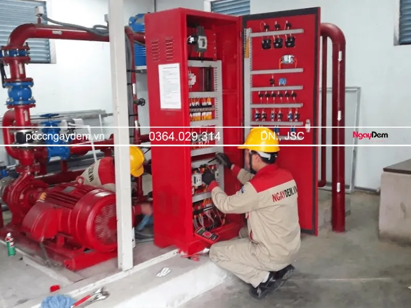 Kiểm tra tủ báo cháy thiết bị PCCC