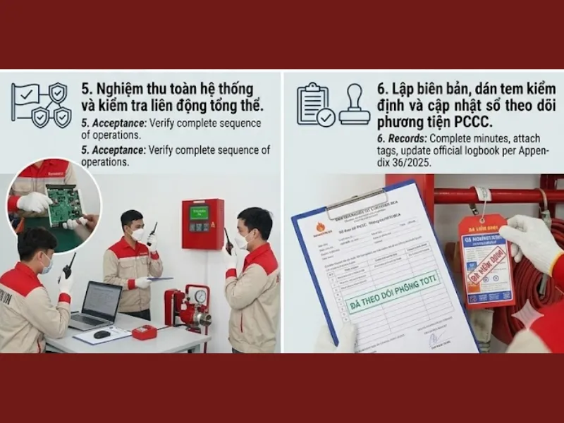 Quy trình bảo trì PCCC chi tiết 