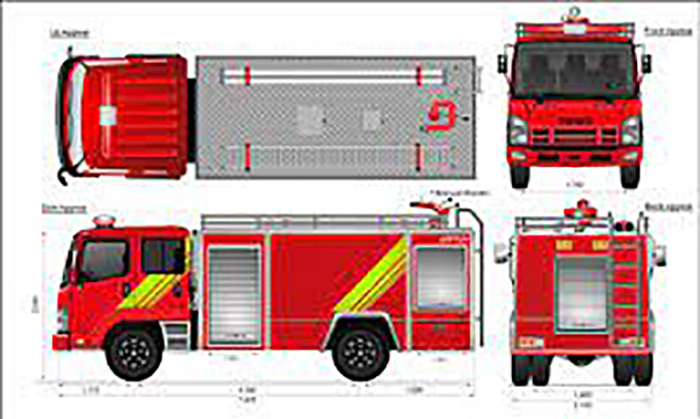 Cấu tạo của xe chữa cháy