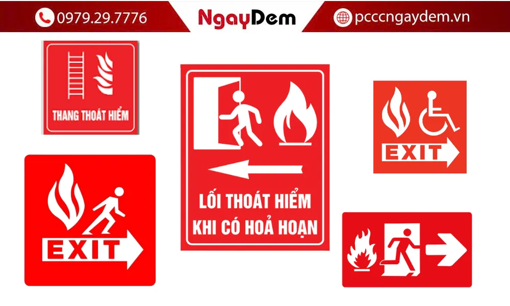 Biển thoát hiểm PCCC – giải pháp chỉ dẫn lối thoát nạn an toàn