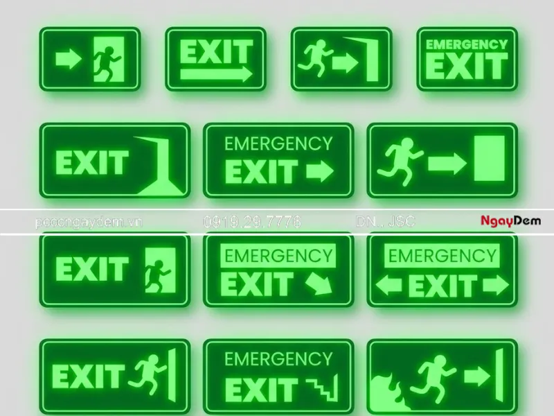Vị trí quyết định 80% hiệu quả của biển thoát hiểm PCCC