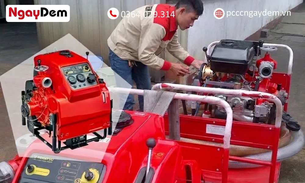 cách sử dụng máy bơm pccc