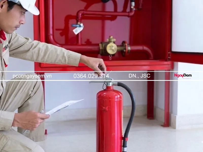 kiểm tra bảo dưỡng bình chữa cháy bột ABC