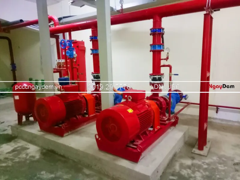 Lắp đặt máy bơm chữa cháy