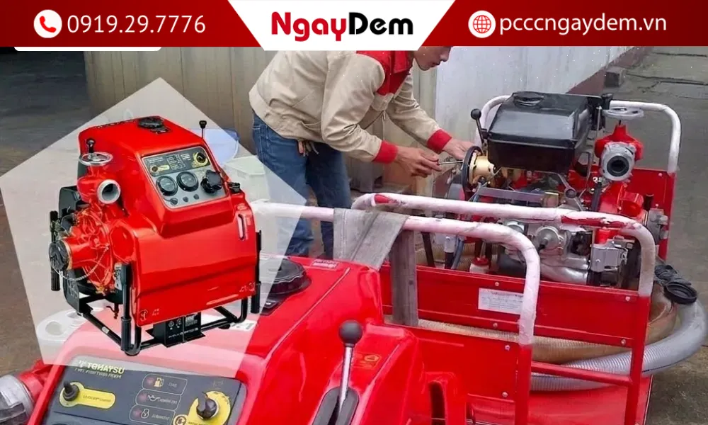 cách sử dụng máy bơm pccc v82 chi tiết