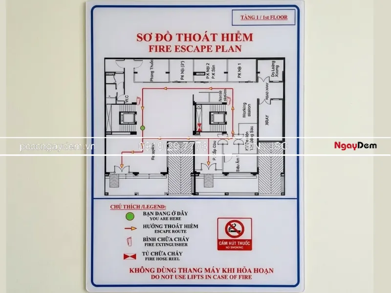 Sơ đồ chỉ dẫn thoát nạn