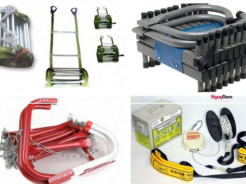 Các loại thang dây thoát hiểm có độ bền cao, dễ sử dụng trên thị trường cách dùng thang dây thoát hiểm