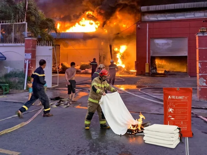 Chăn chiên chống cháy dập lửa