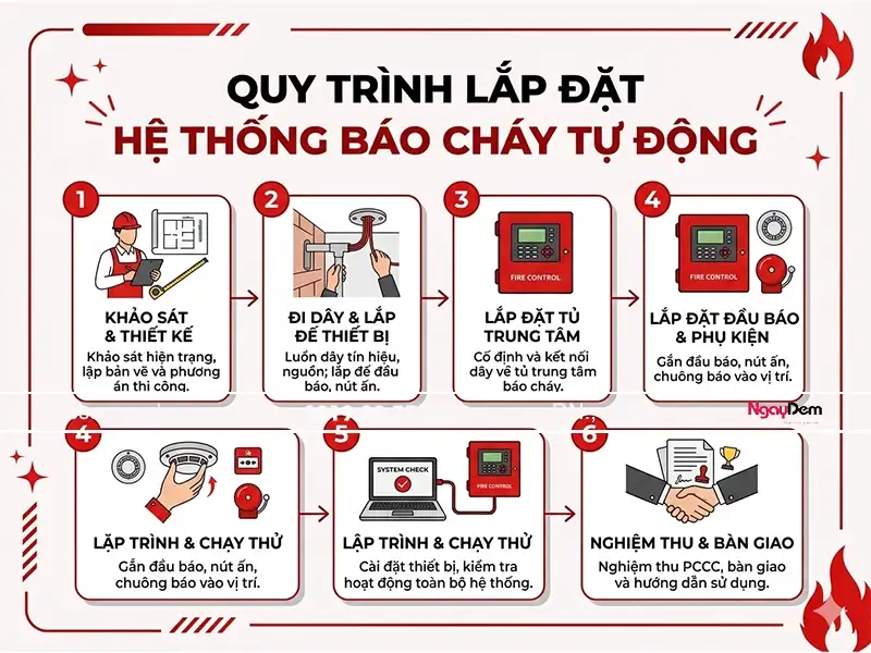 Lắp đặt hệ thống báo cháy tự động