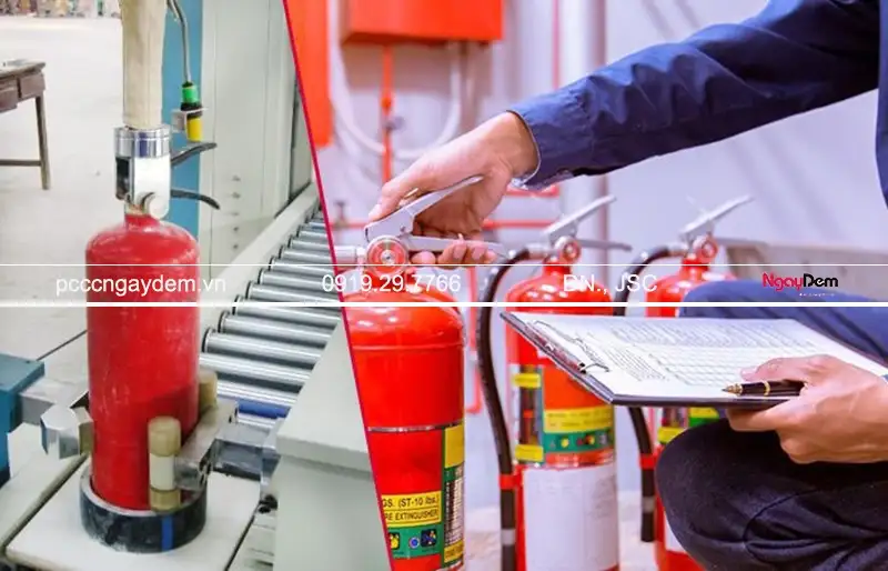 Quy trình tiến hành bảo dưỡng bình chữa cháy