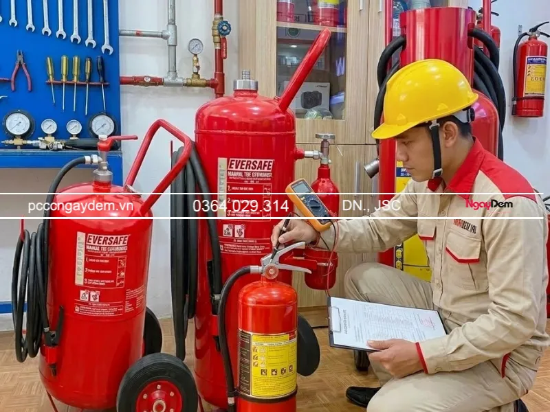 Quy trình kiểm tra bình chữa cháy MFZ35