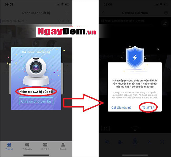Cài đặt camera yoosee trên điện thoại