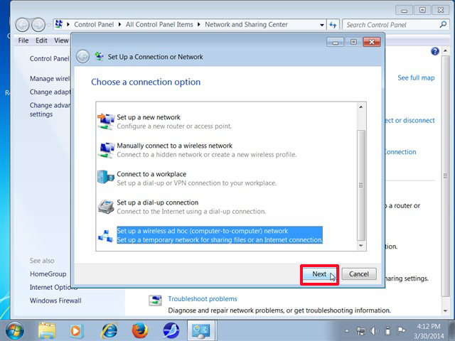 Kích sóng wifi bằng laptop chạy bằng windows 7