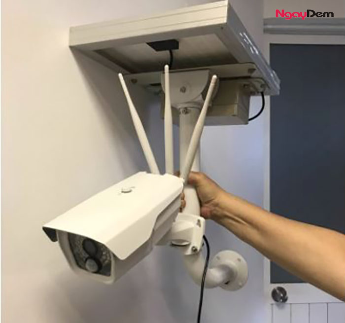 camera năng lượng mặt trời 4g SmartZ IS09 sau khi hoàn thành