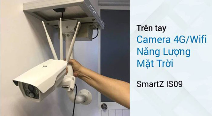 Hộp camera năng lượng mặt trời 4G/ WIFI SMARTZ IS09