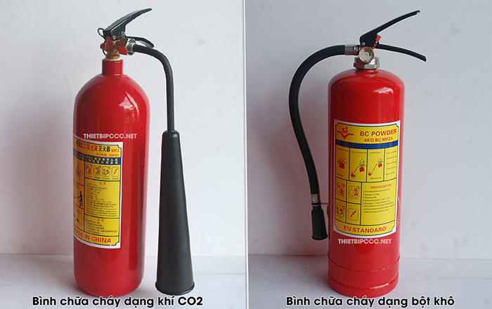Bình bột chữa cháy gồm mấy loại