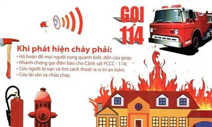 Gọi ngay 114 khi có cháy