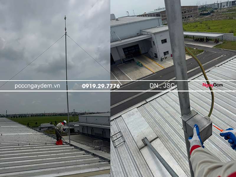 Đến với PCCC Ngày Đêm - mọi dịch vụ thi công, lắp đặt cam kết chất lượng, uy tín biện pháp thi công hệ thống chống sét