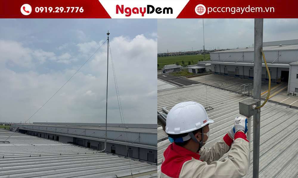 biện pháp thi công hệ thống chống sét