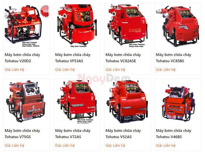 Máy bơm chữa cháy Tohatsu