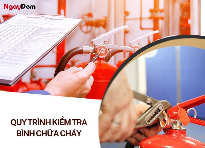 Quy trình kiểm tra bình chữa cháy với 4 bước