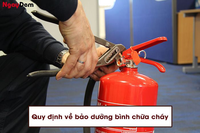Quy định về bảo dưỡng bình chữa cháy theo định kỳ