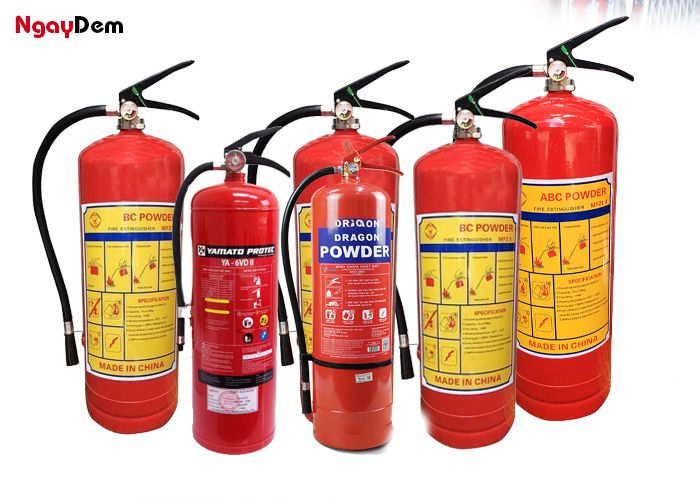 Các loại bình chữa cháy xách tay dạng bột