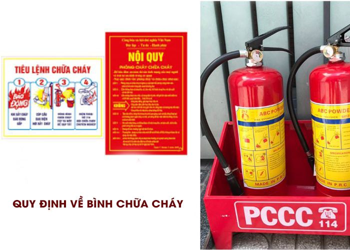 Những quy định về bình chữa cháy có thể bạn chưa biết?