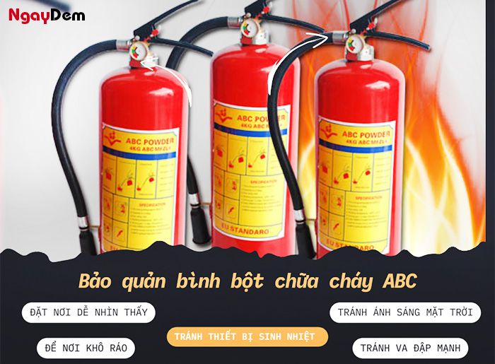 Cách bảo quan bình chữa cháy ABC là gì?