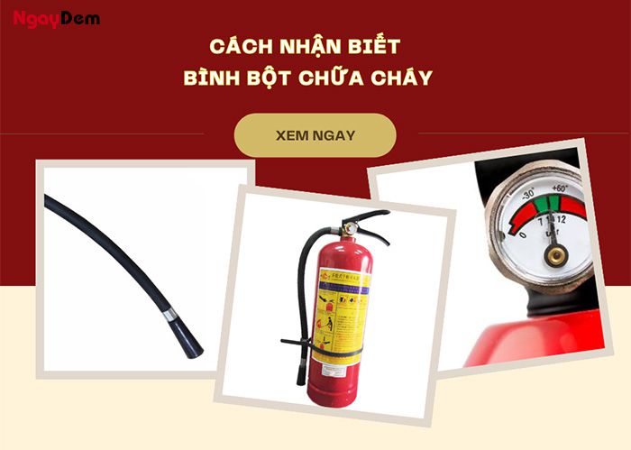 Cách nhận biết bình chữa cháy bột khô