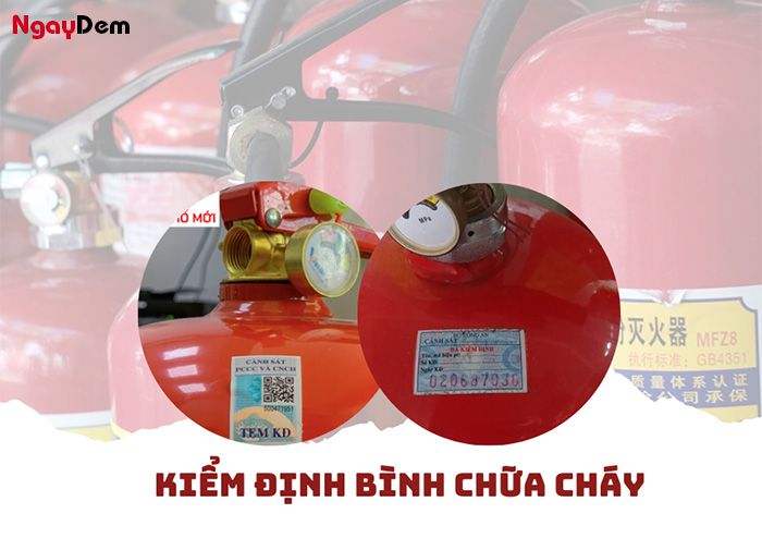 Yếu tố cần kiểm định bình chữa cháy