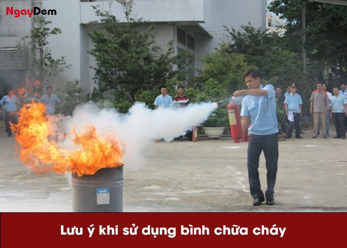 Những lưu ý khi sử dụng bình chữa cháy CO2