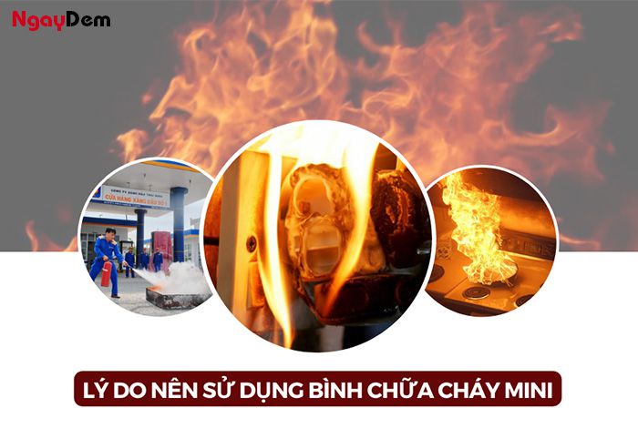 Lý do nên chọn bình chữa cháy dạng mini?