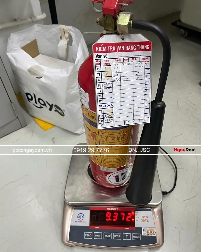 Mẫu phiếu kiểm tra bình chữa cháy hàng tháng cập nhật mới nhất