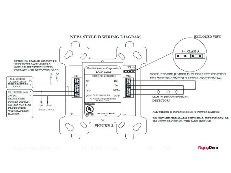 Chi tiết sơ đồ và cách đấu module báo cháy sơ đồ đấu dây báo cháy