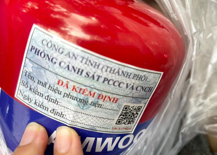 Mẫu tem kiểm định bình chữa cháy mới nhất hiện nay