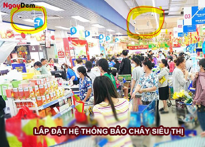 Lắp đặt hệ thống báo cháy Siêu thị