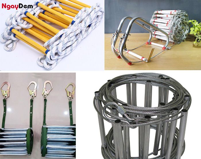 Các loại thang dây thoát hiểm thịnh hành