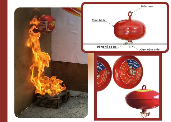 Cấu tạo và cách dùng quả cầu chữa cháy tự động
