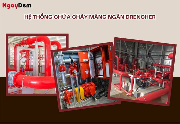 Cấu tạo của hệ thống chữa cháy màng ngăn drencher
