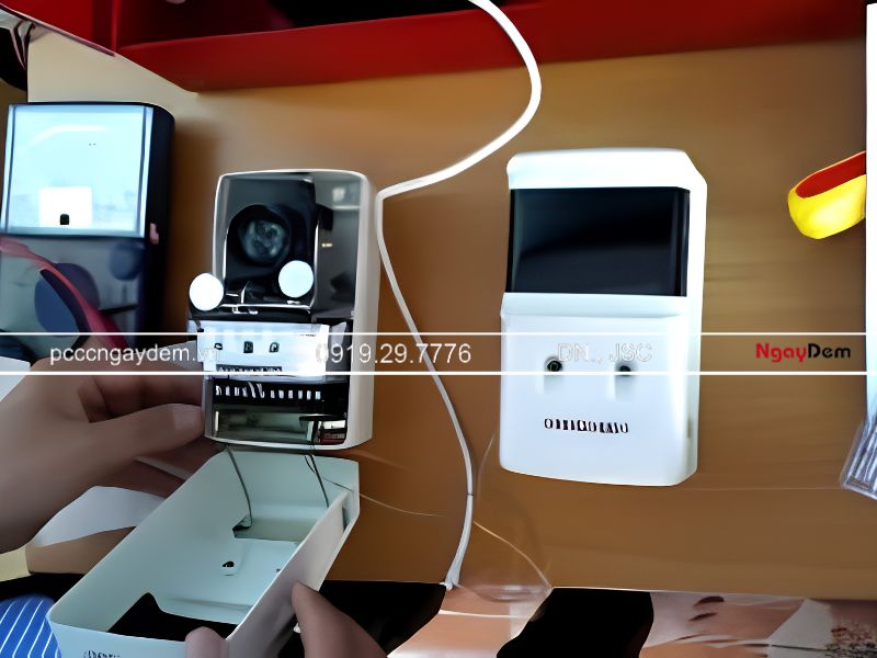 hướng dẫn đấu dây đầu báo khói Beam SPC-24