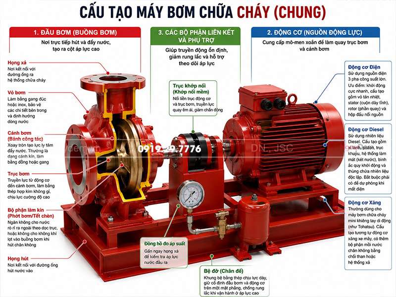 sửa máy bơm chữa cháy