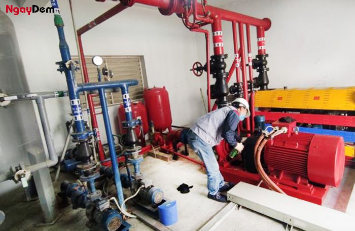 Lắp đặt máy bơm bù áp PCCC chuẩn