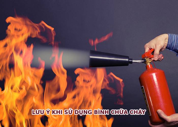 Những lưu ý khi sử dụng bình chữa cháy