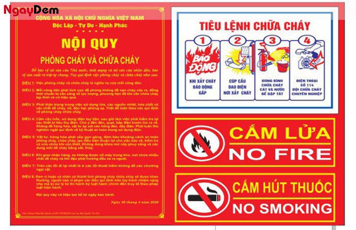 Nội quy chữa cháy tại Doanh nghiệp