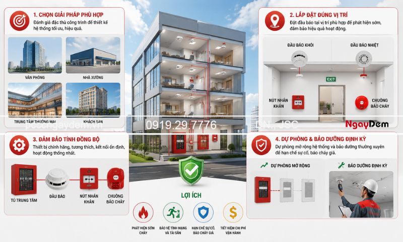 thi công lắp đặt báo cháy tự động