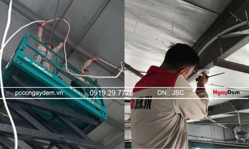 thi công lắp đặt báo cháy tự động