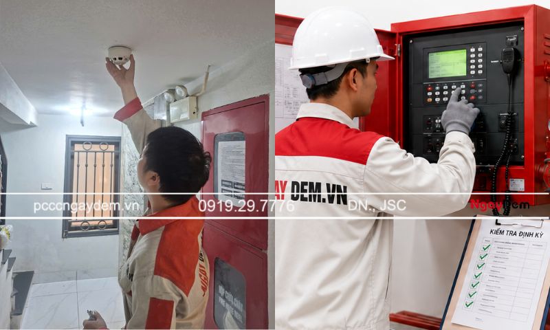 thi công lắp đặt báo cháy tự động