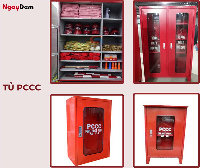 Tủ đựng dụng cụ PCCC phổ biến