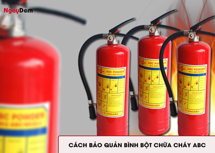Cách bảo quản bình bột chữa cháy ABC